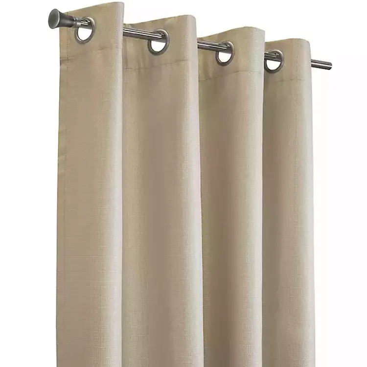 Curtains & Drapes-Kirklands Home Newberry Blackout Curtain Panel, 108 in. Tan