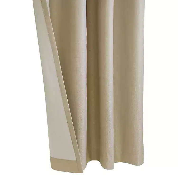 Curtains & Drapes-Kirklands Home Newberry Blackout Curtain Panel, 108 in. Tan