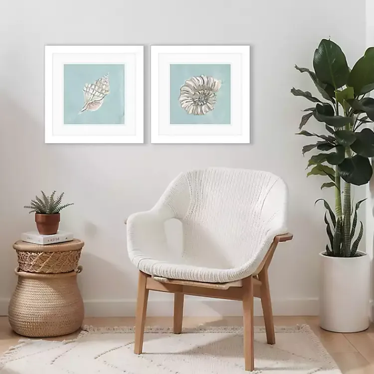Framed Art-Kirklands Home Ocean Seashells I Framed Art Prints, Set of 2