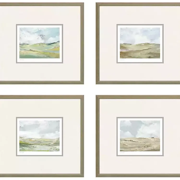 Framed Art-Kirklands Home Afternoon Landscape Framed Art Prints, Set of 4