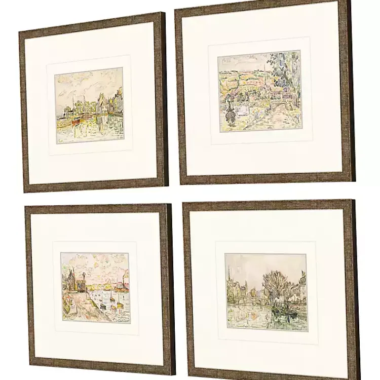 Framed Art-Kirklands Home Petite Landscapes Framed Art Prints, Set of 4