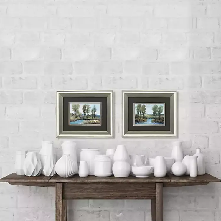 Framed Art-Kirklands Home Stream Side Framed Art Prints, Set of 2