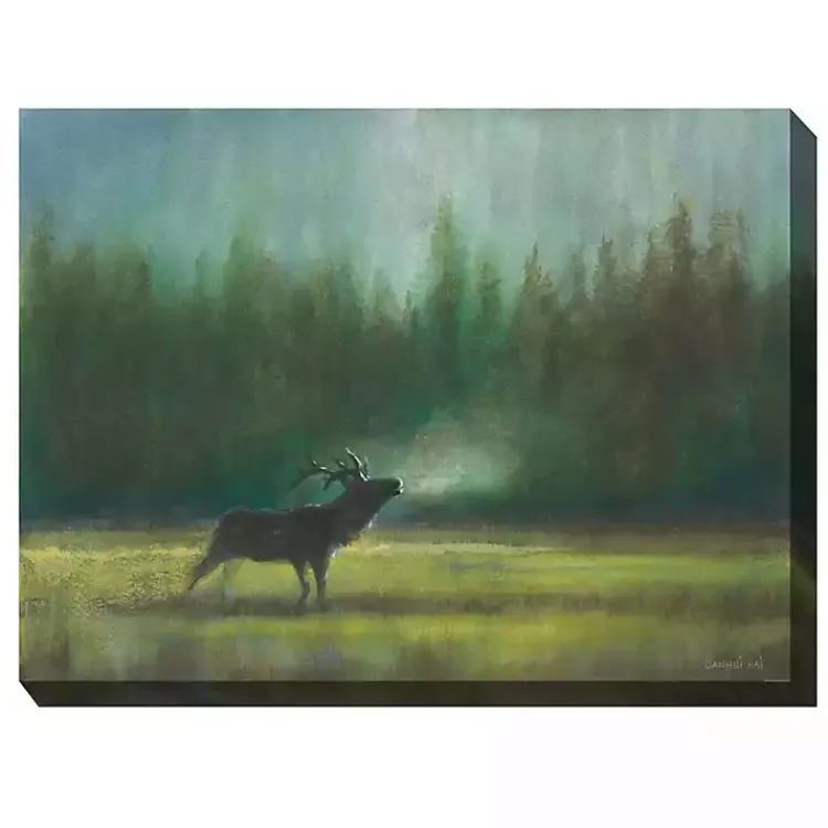 Outdoor Wall Decor-Kirklands Home Elk in the Wild Outdoor Canvas Art Print