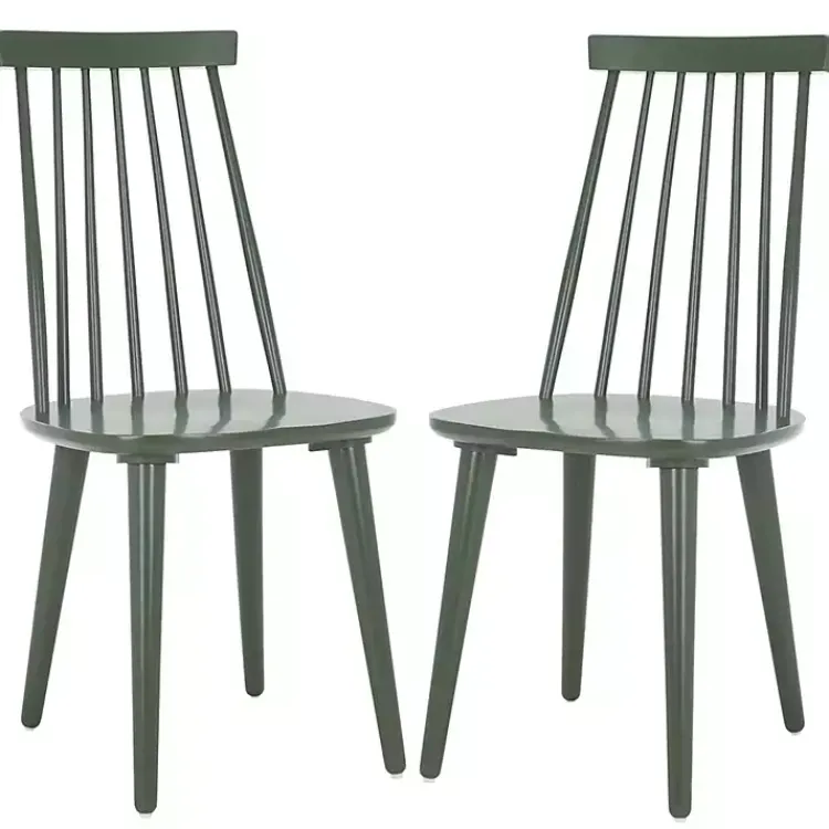 Dining Chairs-Kirklands Home Sage Burris Dining Chairs, Set of 2 Green