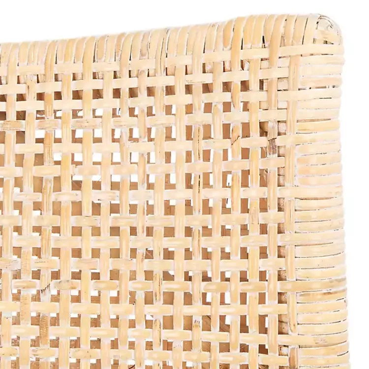 Accent Chairs-Kirklands Home Natural Rattan Gianna Accent Chair White