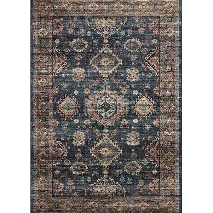 Area Rugs-Kirklands Home Anniston Denim Sunset Area Rug, 8x10