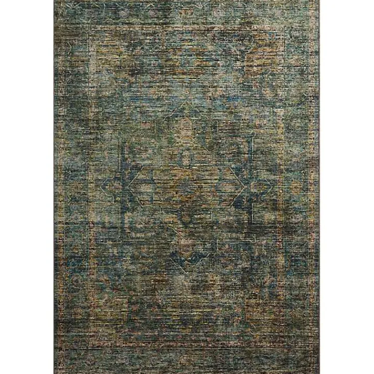 Accent Rugs-Kirklands Home Anniston Vintage Blue Accent Rug, 2x4