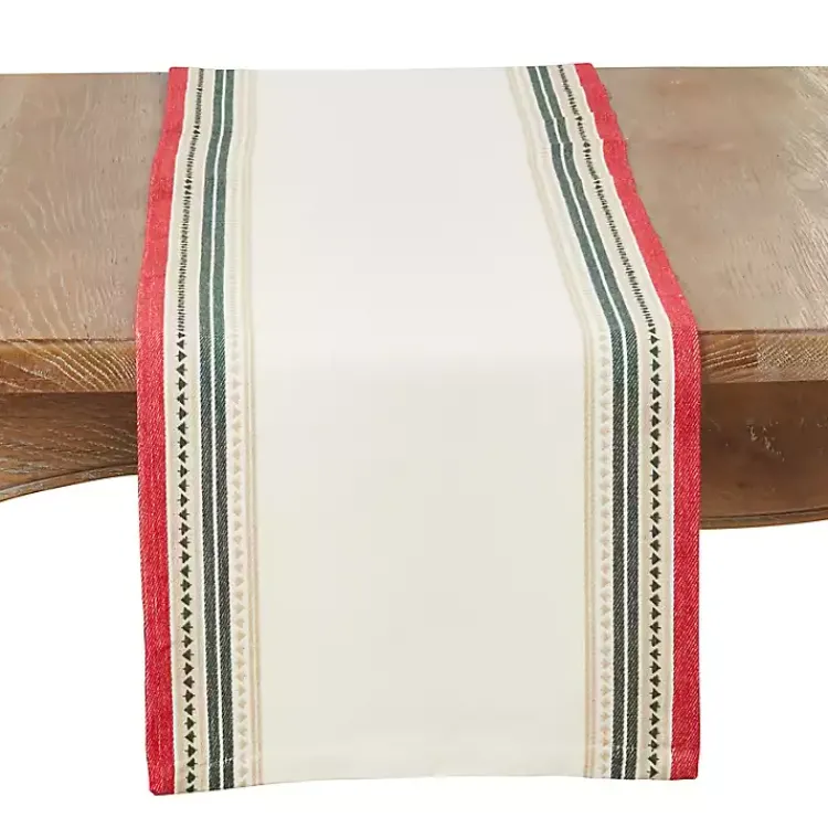 Table Linens-Kirklands Home Merry Pines Cotton Runner