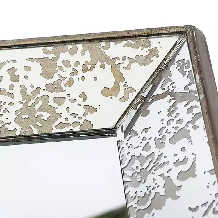 Decorative Mirrors-Kirklands Home Gold Weathered Frame Wall Mirror, 9x12