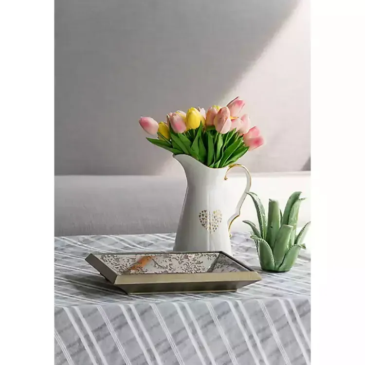 Decorative Mirrors-Kirklands Home Gold Weathered Frame Wall Mirror, 9x12