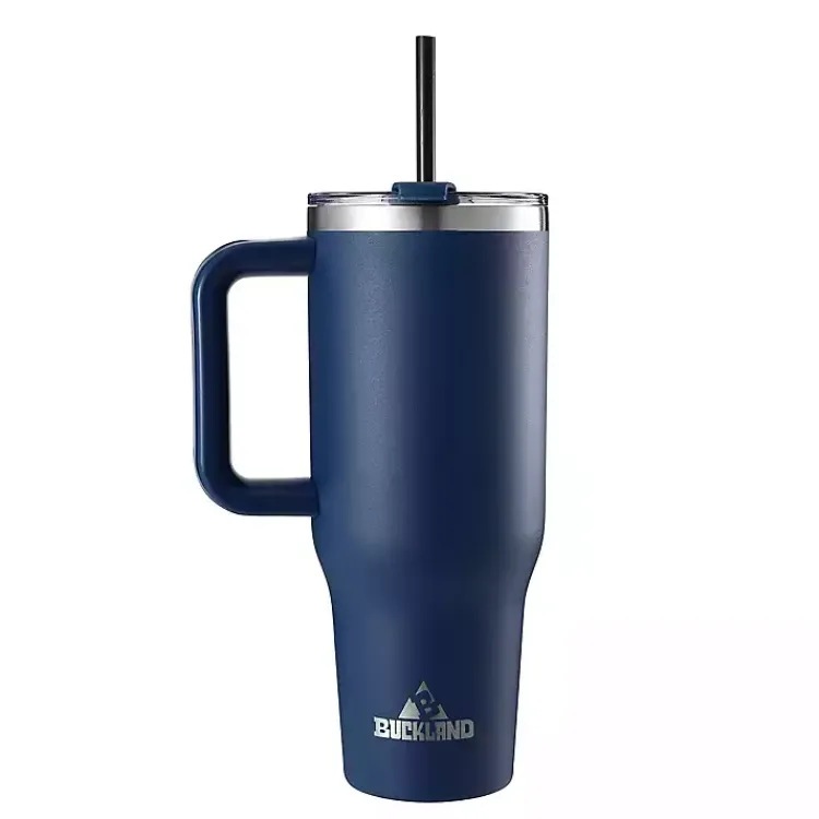 Glassware & Drinkware-Kirklands Home 40 oz. Insulated Travel Tumbler Blue