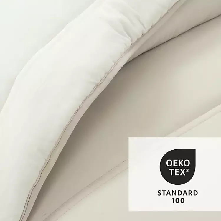 Comforters-Kirklands Home White & Tan Reversible 3-pc. King Comforter Set