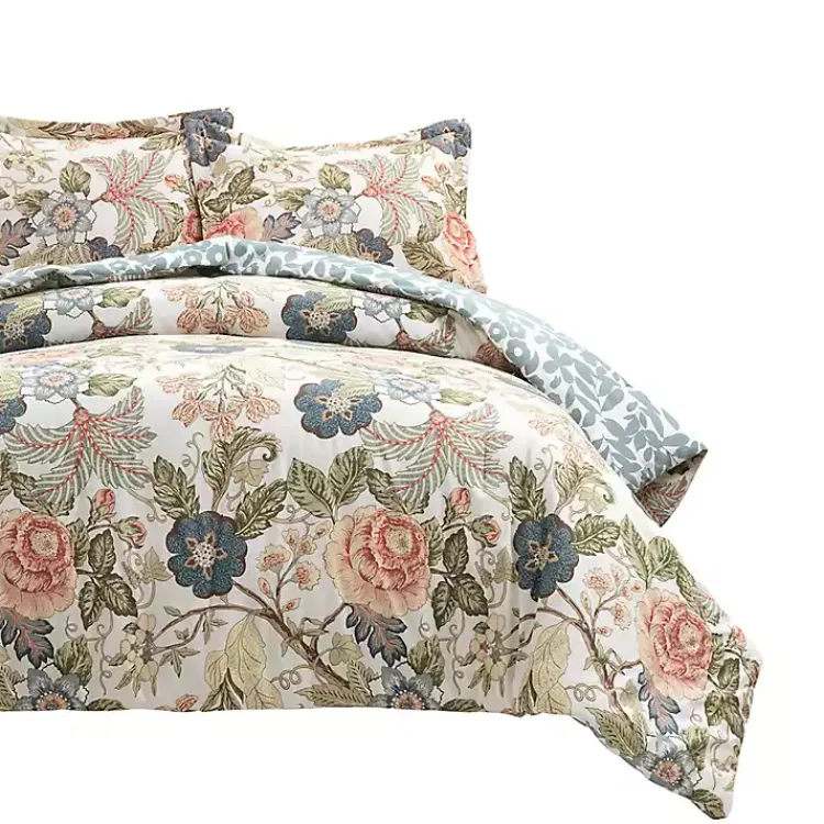 Comforters-Kirklands Home Floral Sydney Reversible 3-pc. Queen Comforter Set Multi