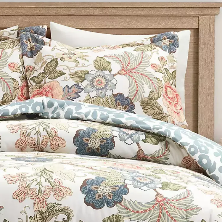 Comforters-Kirklands Home Floral Sydney Reversible 3-pc. Queen Comforter Set Multi