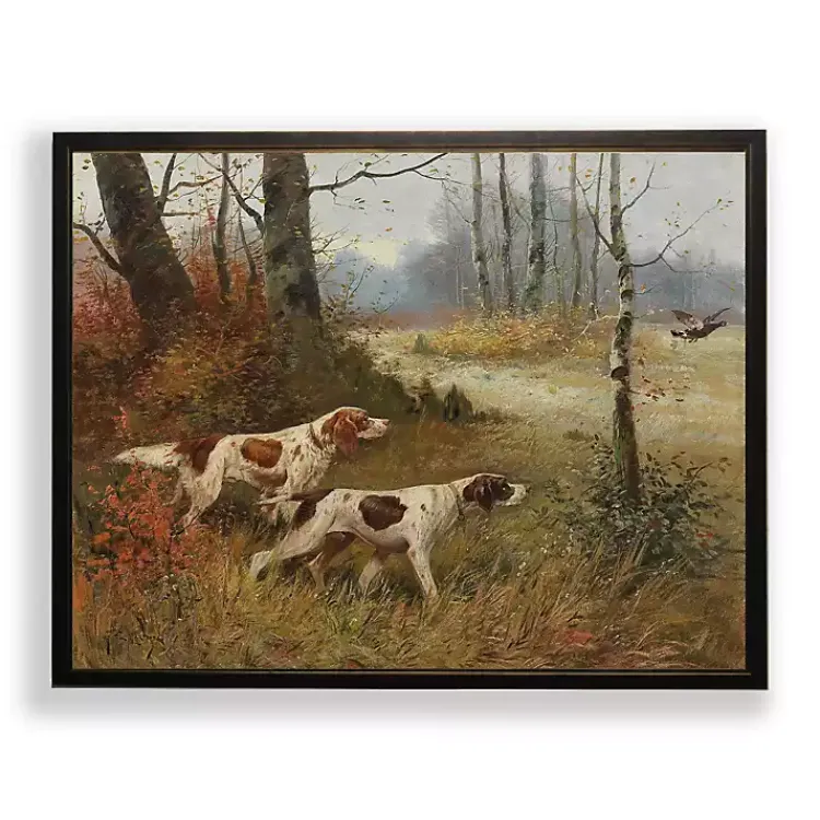 Framed Art-Kirklands Home Brown Pointer Dogs Framed Art Print