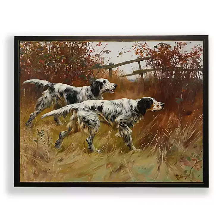 Framed Art-Kirklands Home Black Pointer Dogs Framed Art Print