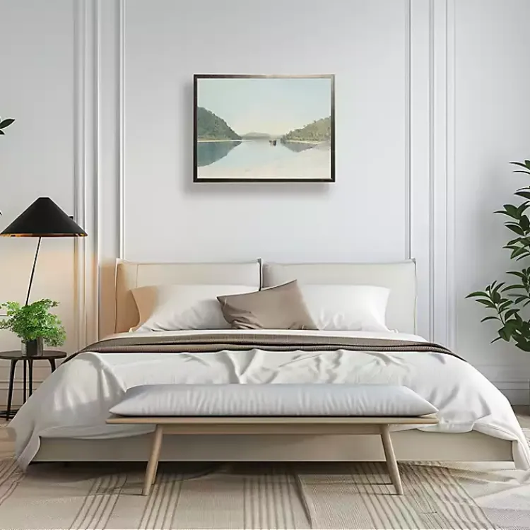 Framed Art-Kirklands Home Coastal Reflection Framed Art Print Blue