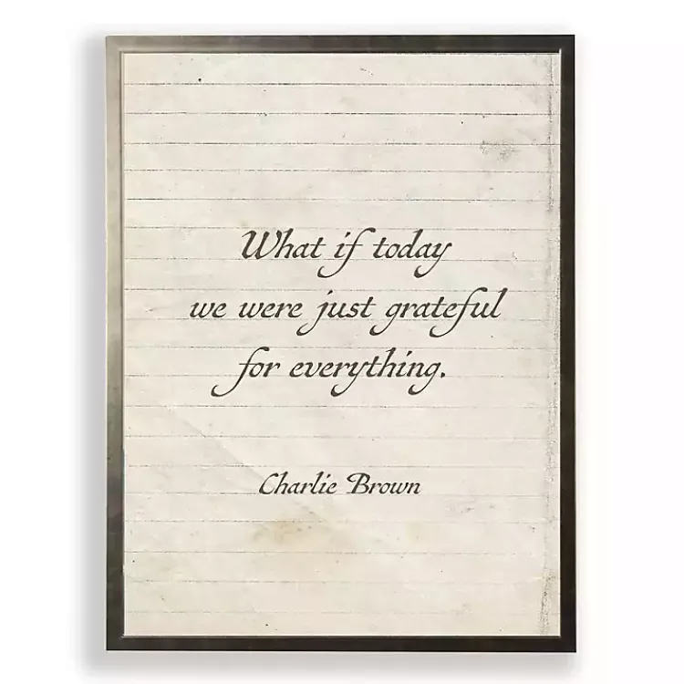 Wall Quotes & Signs-Kirklands Home Grateful For Everything Wall Plaque White