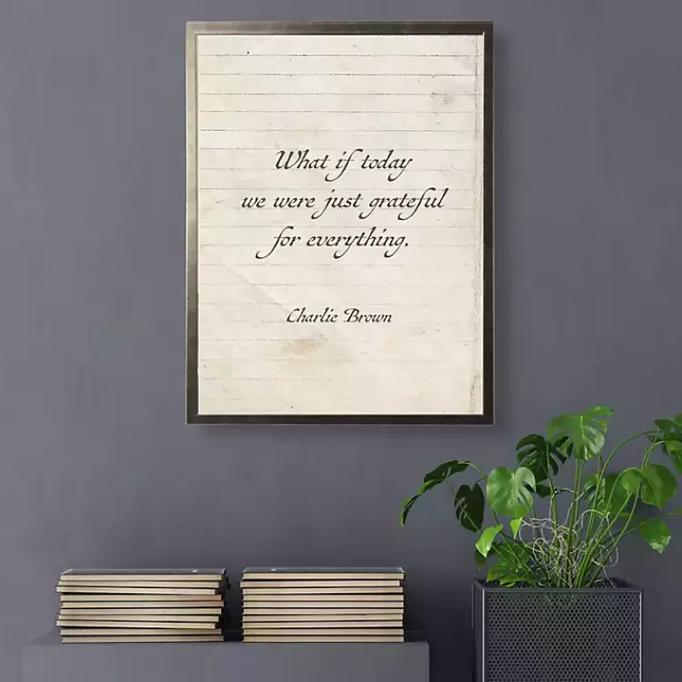 Wall Quotes & Signs-Kirklands Home Grateful For Everything Wall Plaque White