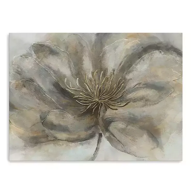 Canvas Art-Kirklands Home Wildflower Canvas Art Print Gray