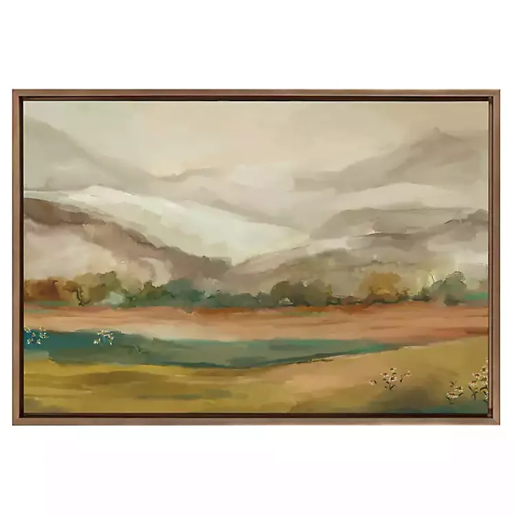 Canvas Art-Kirklands Home Mountainscape Framed Canvas Art Print Multi
