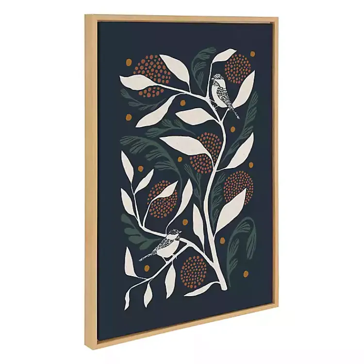 Canvas Art-Kirklands Home Duo Bird Branch Framed Canvas Art Print