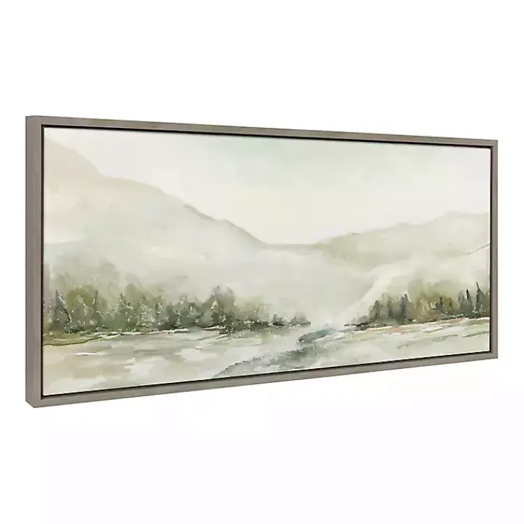 Canvas Art-Kirklands Home Winter Mountain Landscape Framed Canvas Art Print
