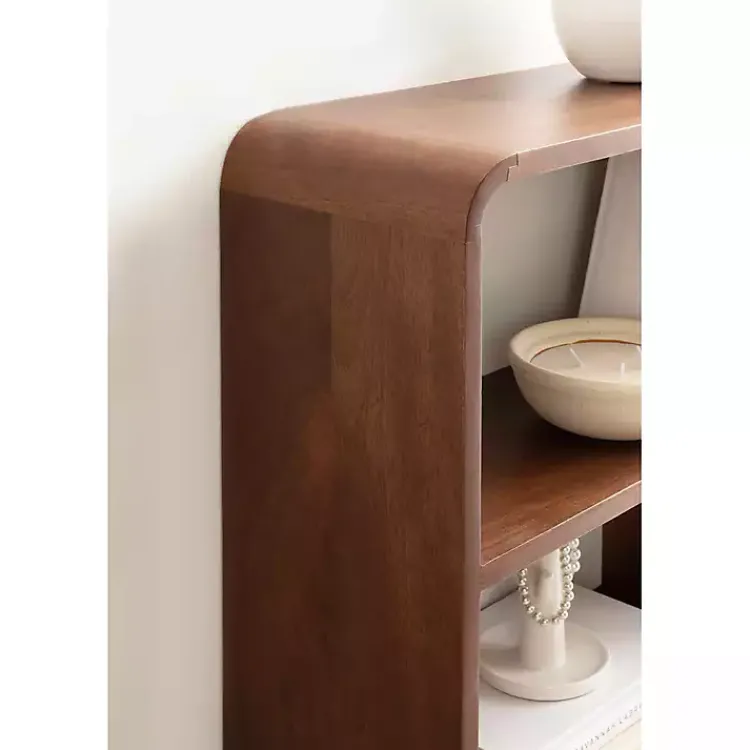 Shelves-Kirklands Home Walnut Kato Single Drawer Wall Shelf Brown