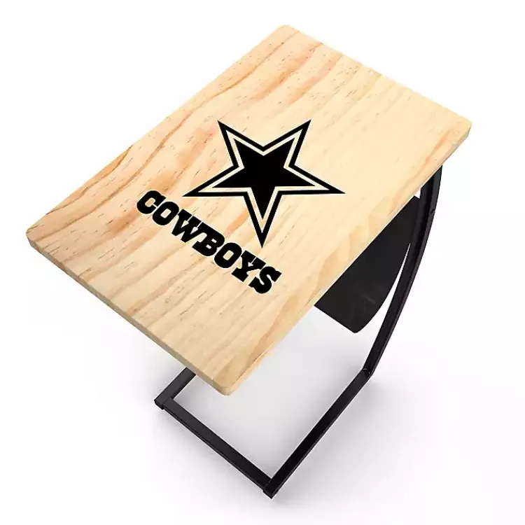 Accent & End Tables-Kirklands Home Dallas Cowboys Wood C-Table Tan