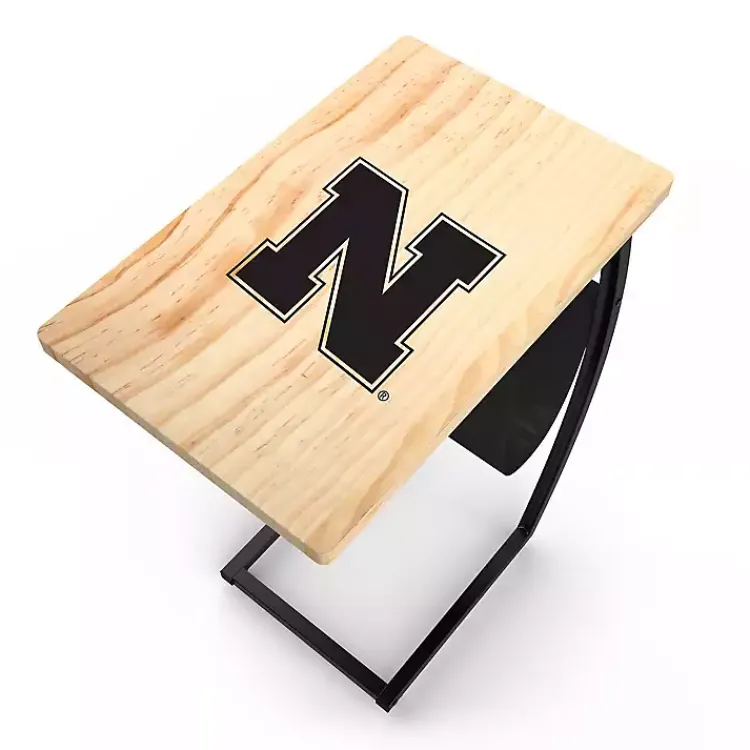Accent & End Tables-Kirklands Home University of Nebraska Wood C-Table Tan