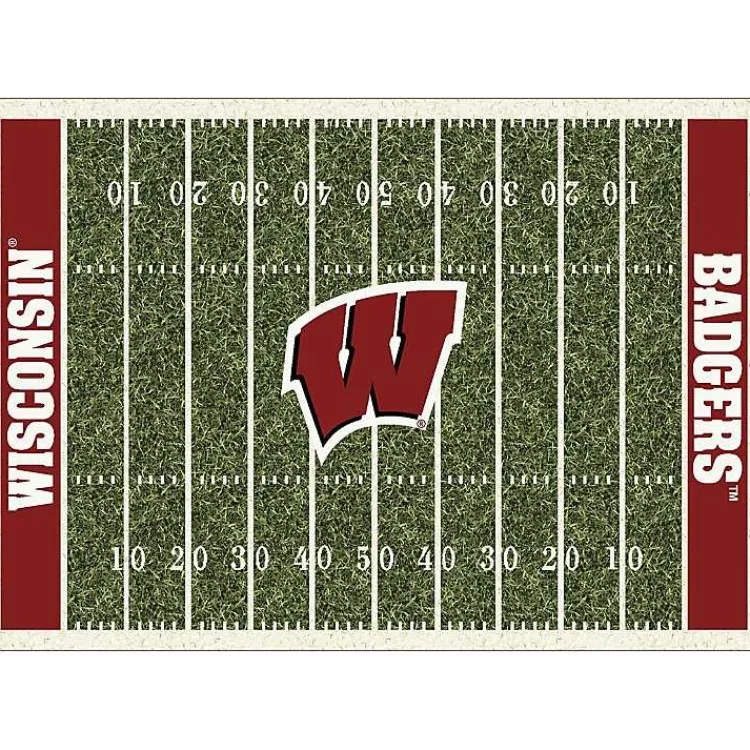 Area Rugs-Kirklands Home University of Wisconsin Homefield Area Rug, 6x8