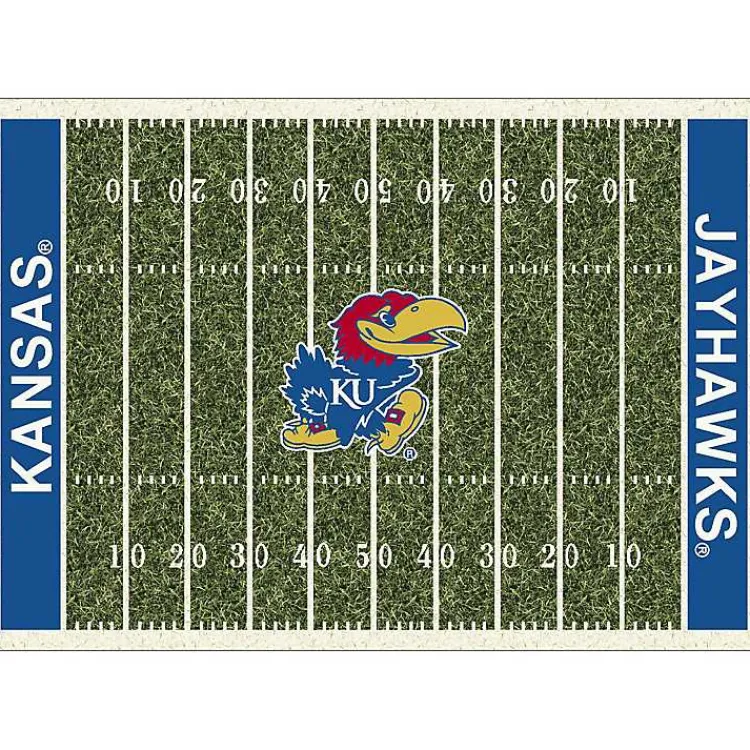 Area Rugs-Kirklands Home University of Kansas Homefield Area Rug, 6x8