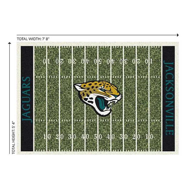Area Rugs-Kirklands Home Jacksonville Jaguars Home Field Area Rug, 6x8