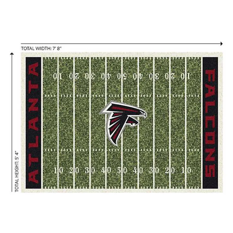 Area Rugs-Kirklands Home Atlanta Falcons Home Field Area Rug, 6x8