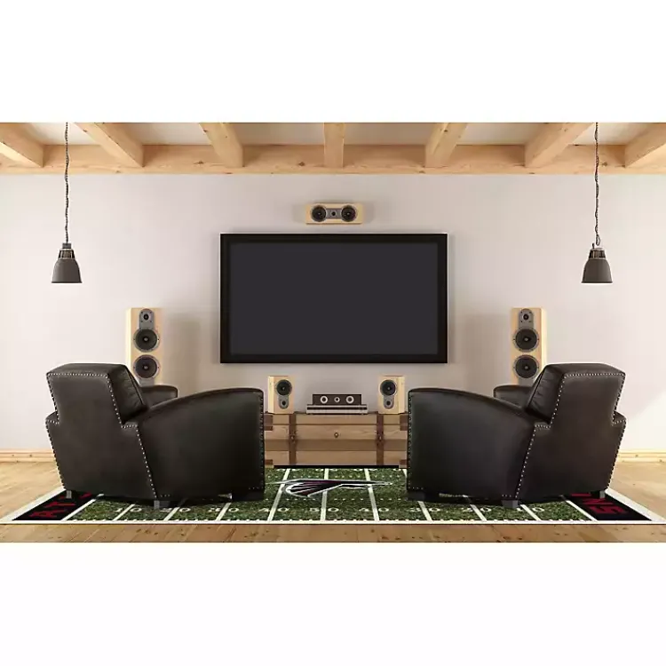 Area Rugs-Kirklands Home Atlanta Falcons Home Field Area Rug, 6x8