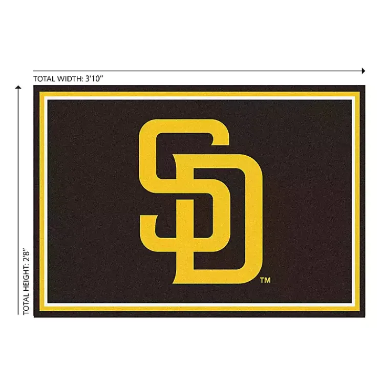 Area Rugs-Kirklands Home San Diego Padres Spirit Rug, 3x4