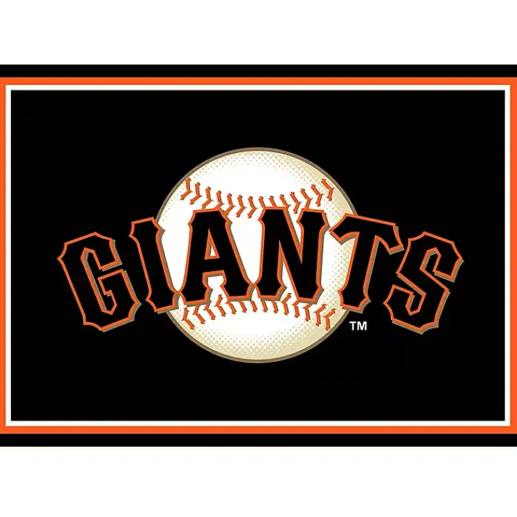 Area Rugs-Kirklands Home San Francisco Giants Spirit Rug, 3x4 Black