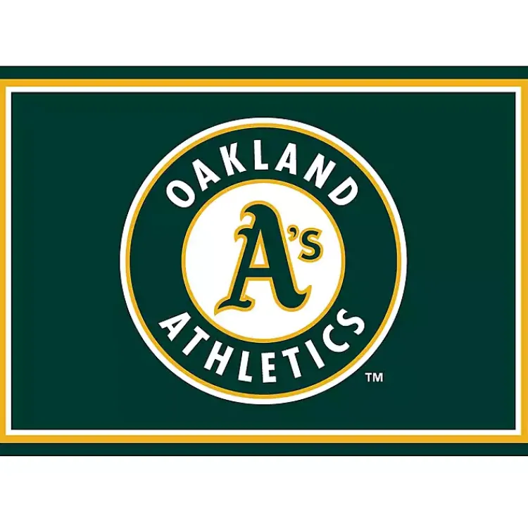 Area Rugs-Kirklands Home Oakland Athletics Spirit Rug, 3x4