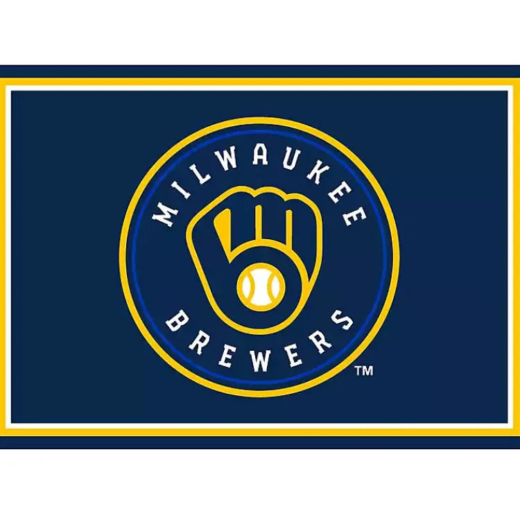Area Rugs-Kirklands Home Milwaukee Brewers Spirit Rug, 3x4