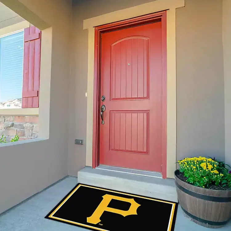 Area Rugs-Kirklands Home Pittsburgh Pirates Spirit Rug, 3x4