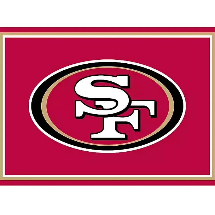 Area Rugs-Kirklands Home San Fransisco 49ers Area Rug, 3x4 Red
