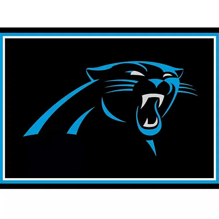 Area Rugs-Kirklands Home Carolina Panthers Area Rug, 3x4 Black