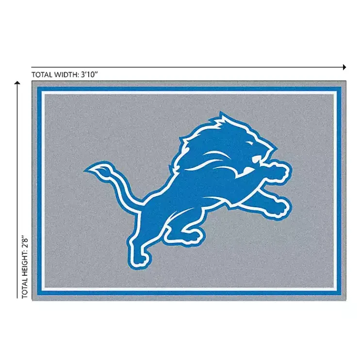 Area Rugs-Kirklands Home Detroit Lions Area Rug, 3x4