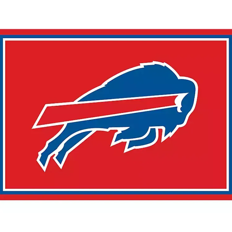 Area Rugs-Kirklands Home Buffalo Bills Area Rug, 3x4 Red