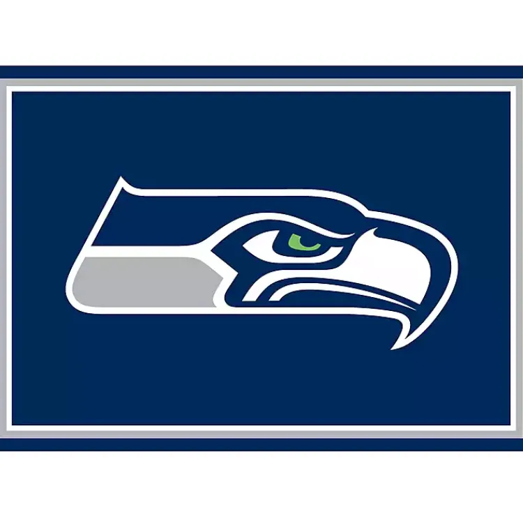 Area Rugs-Kirklands Home Seattle Seahawks Area Rug, 3x4 Blue