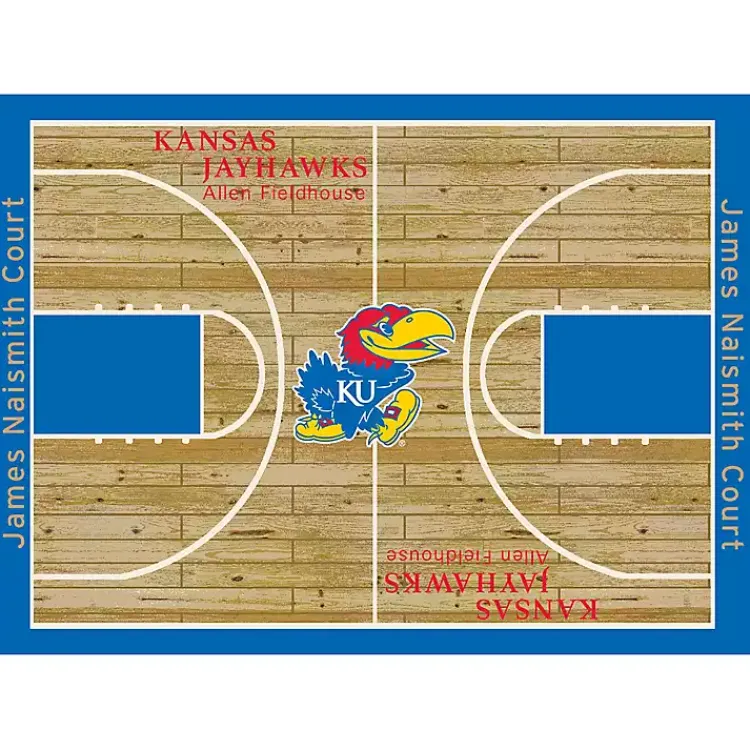 Area Rugs-Kirklands Home University of Kansas Courtside Area Rug, 4x6