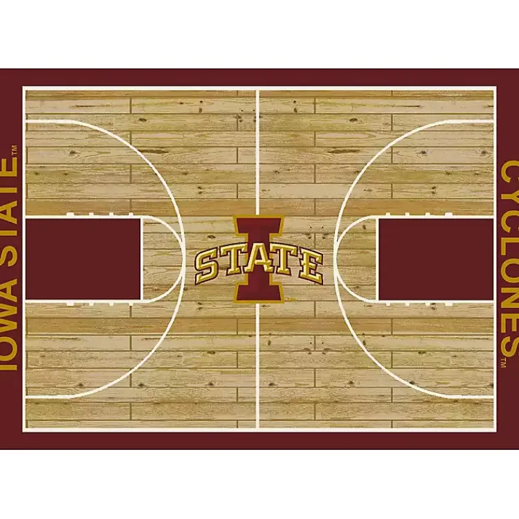 Area Rugs-Kirklands Home Iowa State University Courtside Area Rug, 4x6