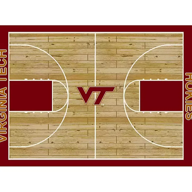 Area Rugs-Kirklands Home Virginia Tech Courtside Area Rug, 4x6