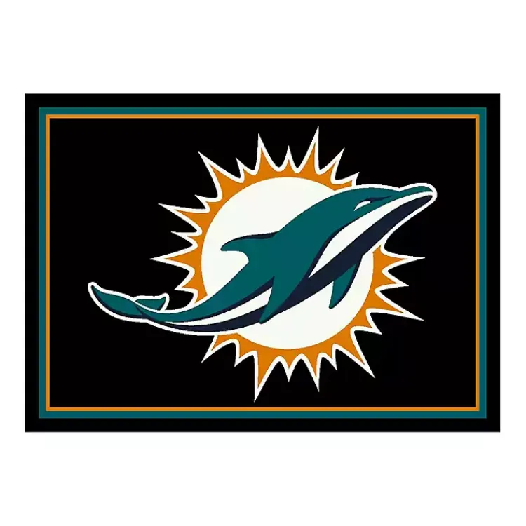 Area Rugs-Kirklands Home Miami Dolphins Area Rug, 4x6