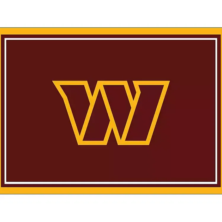 Area Rugs-Kirklands Home Washington Commanders Area Rug, 4x6 Red